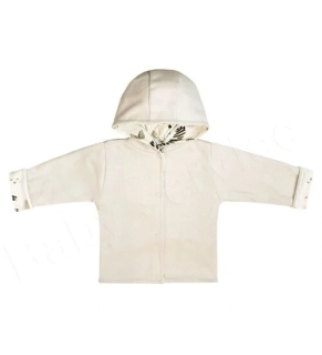 Kabátek dvojitý oboustranný s kapucí Safari Baby Service béžový velikost 56