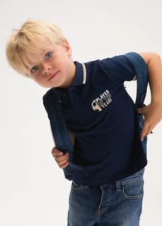 Chlapecké triko polo krátký rukáv Mayoral 3108-61 Tmavě modré velikost 134