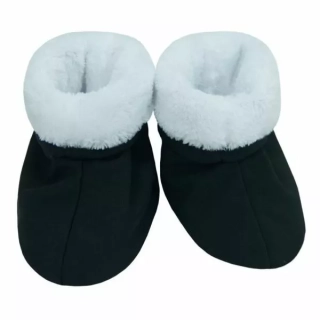 ESITO Capáčky softshell s chlupem černá/bílá velikost 2