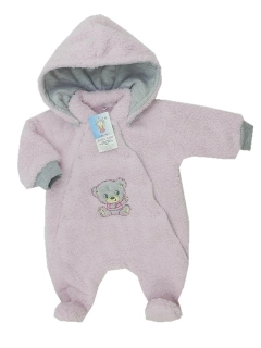 Zimní overal Lama Medvídek světle růžový velikost 56