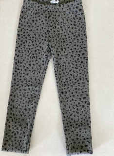 Topo dívčí zateplené legíny šedé leopard velikost 170